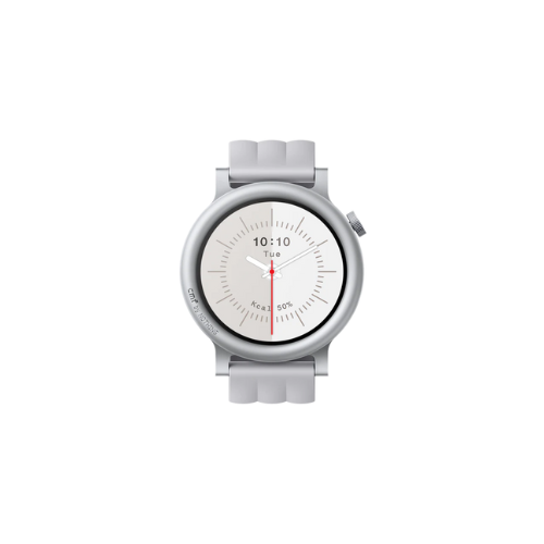 CMF Watch 3 Pro White smartwatch with a circular display on a white background