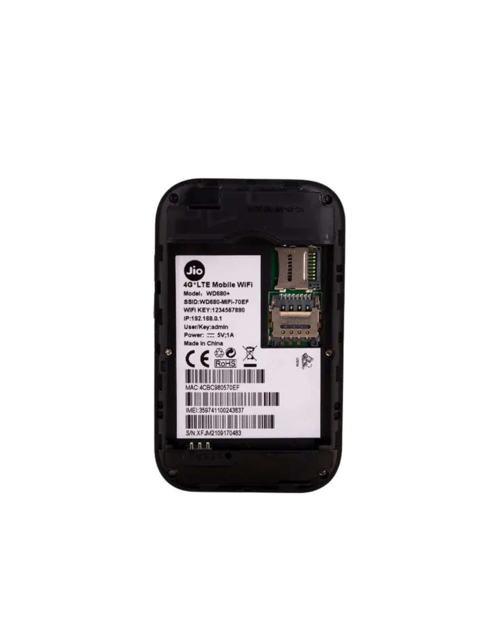 JioFi LTE-Advanced Mobile Hotspot Pocket Router