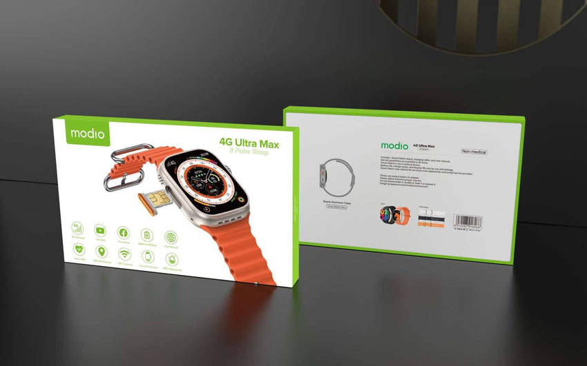 Modio 4G Ultra Sim Max Android Smart Watch Price In Sri Lanka – Mr.Watch